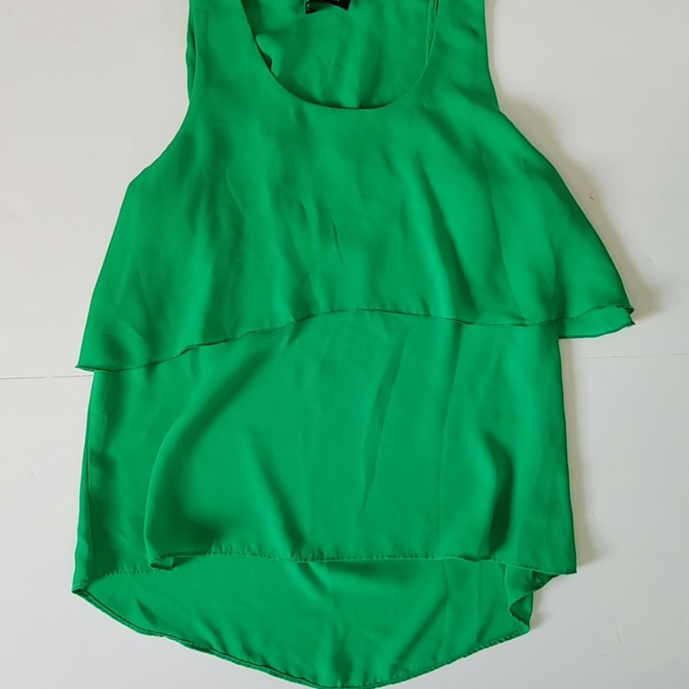 Flowy ruffle tank top